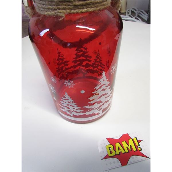Decorative Red Jar