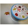 Image 1 : Snowman Round Tin  Blue