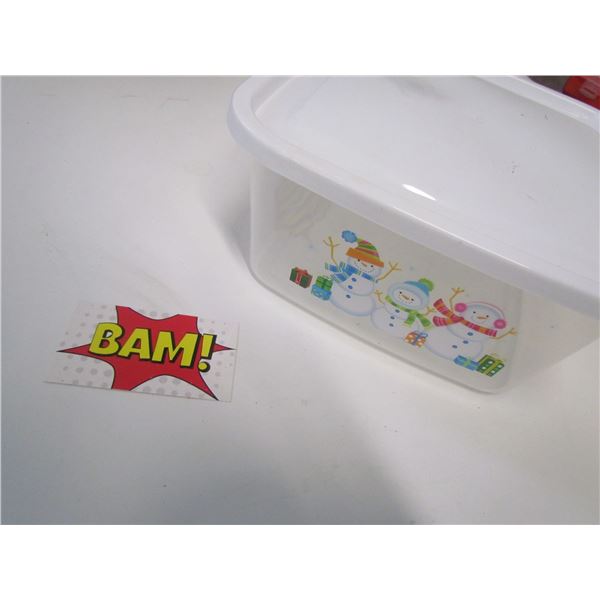 Snowman Cookie Container