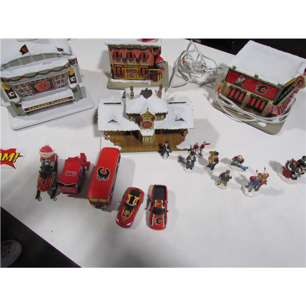 Calgary Flames Christmas Village/ Including Saddledome