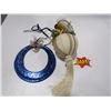 Image 1 : 2PC Ornament Blue Ring and White