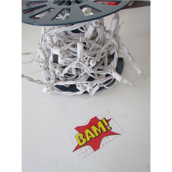 Outdoor Lights on a Spool white wire