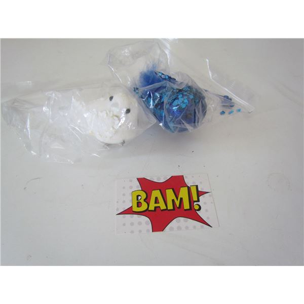 2 x Bird Ornaments