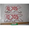 Image 1 : Pair of 1974 NWT Polar Bear License Plates