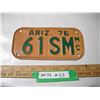 Image 1 : 1976 Arizona Motorcycle License Plate