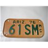 Image 2 : 1976 Arizona Motorcycle License Plate
