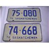 Image 2 : 5 1976 Sask License Plates