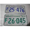 Image 4 : 6 1970's Sask License Plates
