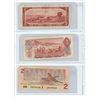 Image 2 : Sheet of Canadian 2 Dollar Bills; various years