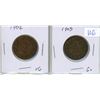 Image 2 : 2 Canadian 1 cent Coin; 1902 & 1903