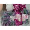 Image 2 : Bag of yarn, and rolls of assorted yarns