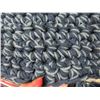 Image 2 : Partial crotcheted rug and rolls of wool - 35"x61"