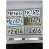 Image 1 : 6 - Vintage License Plates