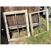 Image 2 : 2 Wooden Barn Windows - No Glass & Large Barn Window - missing some glass