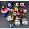 Image 2 : Vintage Christmas ornaments, w/ basket - Santa, Oriental electric bulb, lantern, etc.