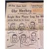 Image 4 : Vintage hockey newspapers - Oct 6, 1962 - Nov 14, 1969 - April 20, 1968 - Nov 12, 1971 - Bobby Orr, 