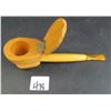 Image 2 : Corn cob meerschum - pure and novelty toilet smoking pipe - 5.5"