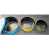 Image 2 : Mid Century, set of 3, stacking plastic serving dishes - potato chips, pretzels and nuts