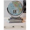 Image 4 : 1960's perpetual globe calendar & small metal globe.