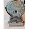 Image 5 : 1960's perpetual globe calendar & small metal globe.