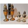 Image 5 : Metal & silver vintage salt & pepper sets. Made in England & USA