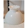 Image 2 : Milk glass lamp, hobnail shade.