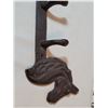 Image 4 : Cast iron horse head coat hooks.