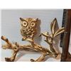 Image 3 : Brass & cast iron owls.