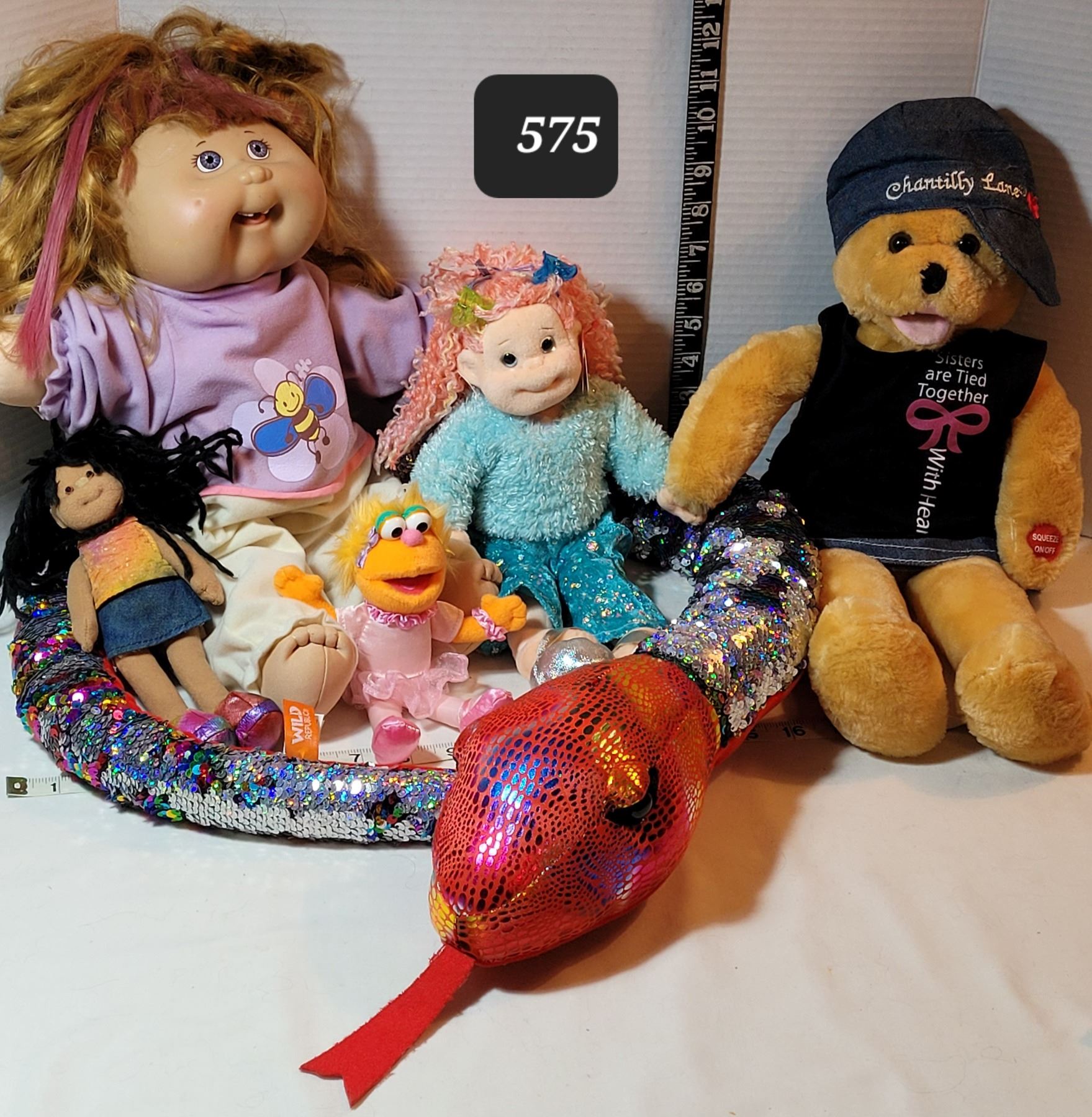 Collector Chantilly Lane talking bear. Cabbage patch, Sesame Street, Ty ...