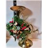 Image 3 : Bluetooth speaker ornament. Brass horn Christmas table candle.