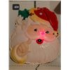 Image 1 : Vintage lighted Santa face.Approx. 25X25 inches.