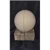 Image 1 : Genuine Alabaster Marble Tennis ball bookend's. Made in Italy.