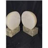 Image 2 : Genuine Alabaster Marble Tennis ball bookend's. Made in Italy.