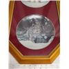 Image 2 : Framed glass, decorative plates - Lynx and Cougar, w/ authenticity