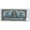Image 1 : 1937 Bank of Canada, 5 dollar bill - Coyne/Towers - D/S 9328094