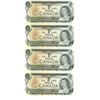 Image 2 : 29x - 1973 Sequential Canadian 1 dollar bills - Crow/Bouey - ECF 0642021-49