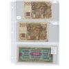 Image 1 : 3 France franc banknotes