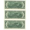 Image 3 : 5 USA 1976 consecutive 2 dollar bills - F 22022273 A-77 A