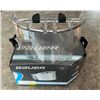 Image 1 : Itech/Bauer hockey half visor with clips and straps.