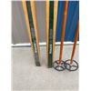 Image 2 : Vintage Splitkein Cross Country Skis & Poles