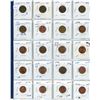 Image 1 : Sheet of Canadian 1 cent Coins; various years