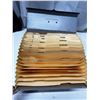Image 1 : Expanding accordian portable file folder.