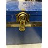 Image 8 : Blue Steamer Trunk (Keys are missing and trunk not opening)