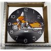 Image 1 : Motorcycle Wall Clock (Brand New).