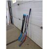 Image 3 : vintage CCM hockey stick and 3 hockey sticks