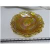 Image 1 : Amber Carnival Glass Bowl