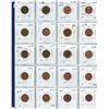 Image 1 : Sheet of Canadian 1 cent Coins; various years