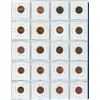 Image 2 : Sheet of Canadian 1 cent Coins; various years
