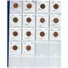 Image 1 : Sheet of Canadian 1 cent Coins; various years