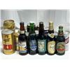 Image 2 : Lot of various sealed beer bottles and cans with wooden crate.